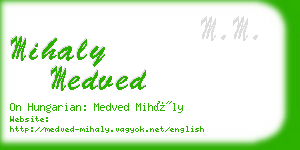 mihaly medved business card